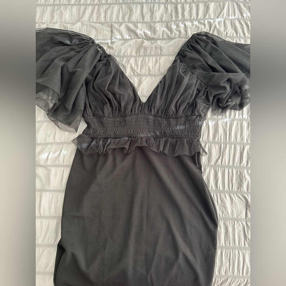 Black short dress